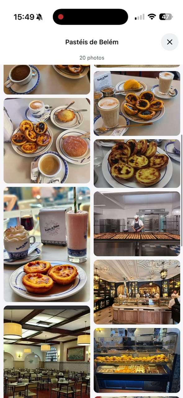 A visit to Pastéis de Belém with photos of the café and food